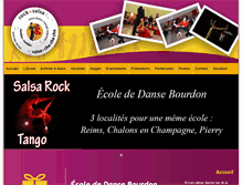 Tablet Screenshot of dansebourdon.com
